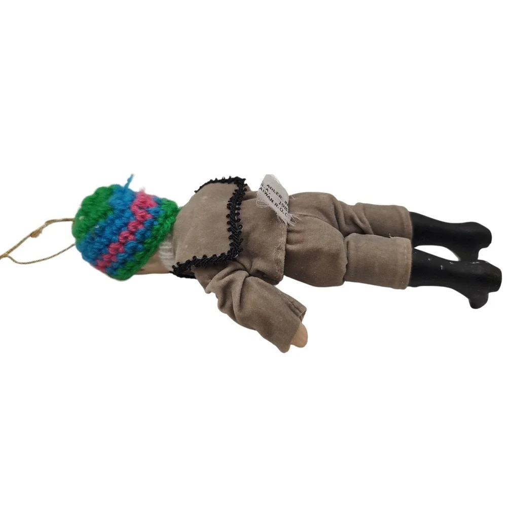Kurt S Alder Vintage‎ Ornament 1983 Little Boy Outfit Crocheted Hat Six Inches